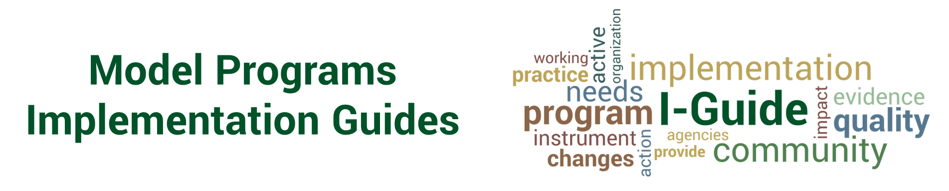 Model Programs Implementation Guides